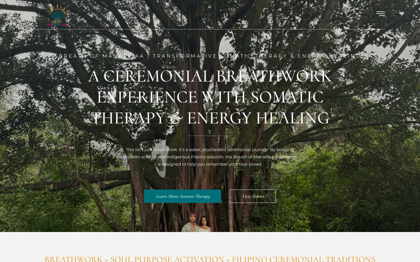 breathofmaharlika.com homepage screenshot