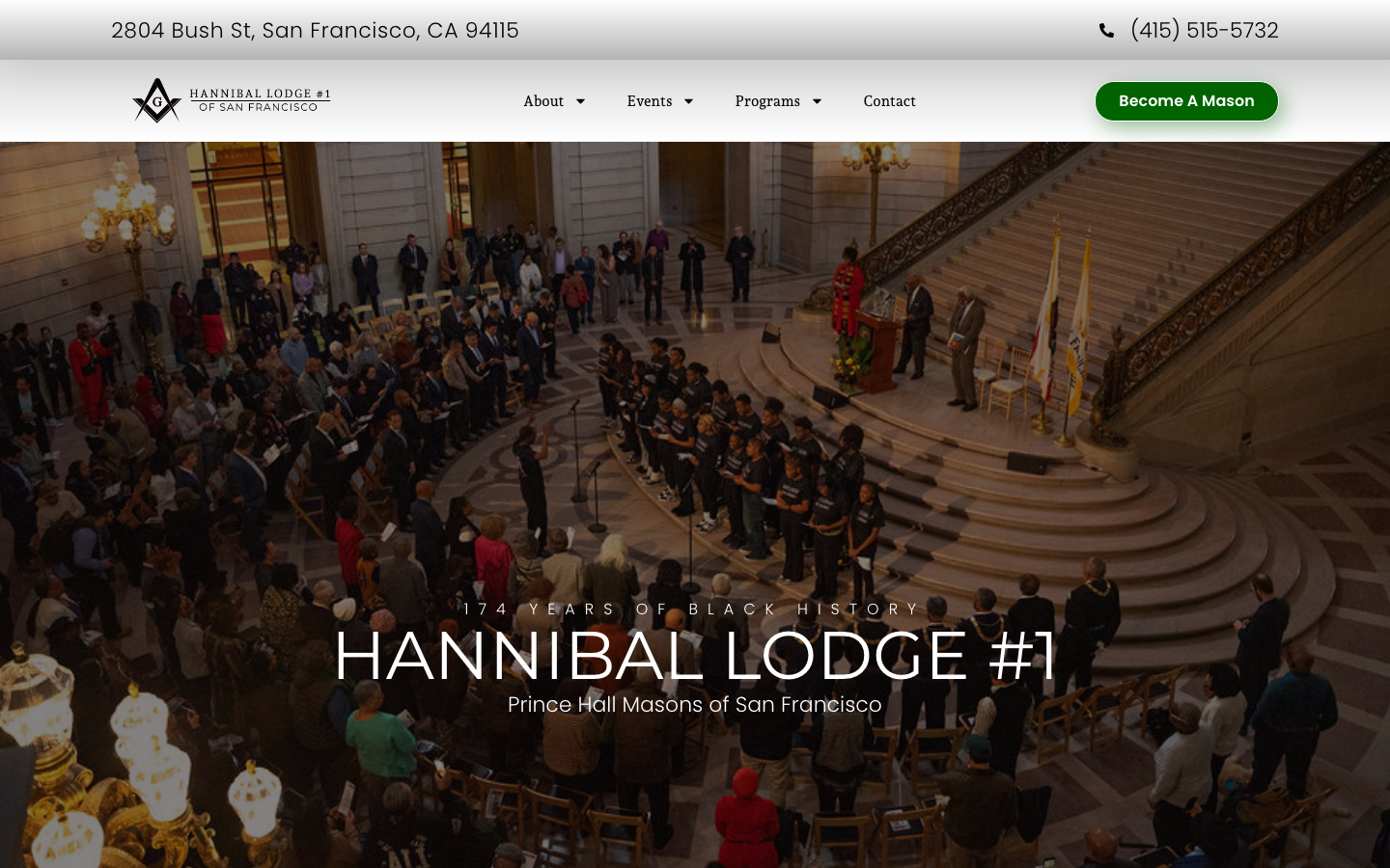 hanniballodge1.org homepage screenshot