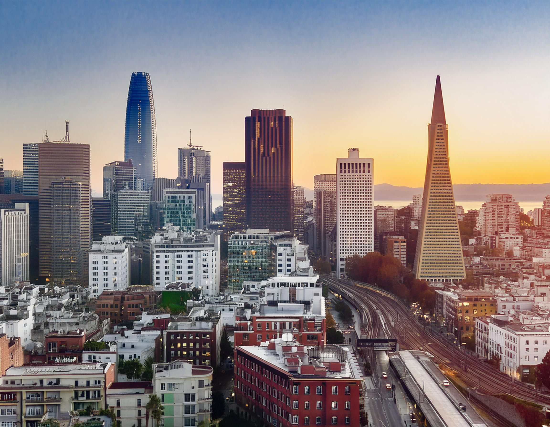 AI tools for business transforming San Francisco skyline