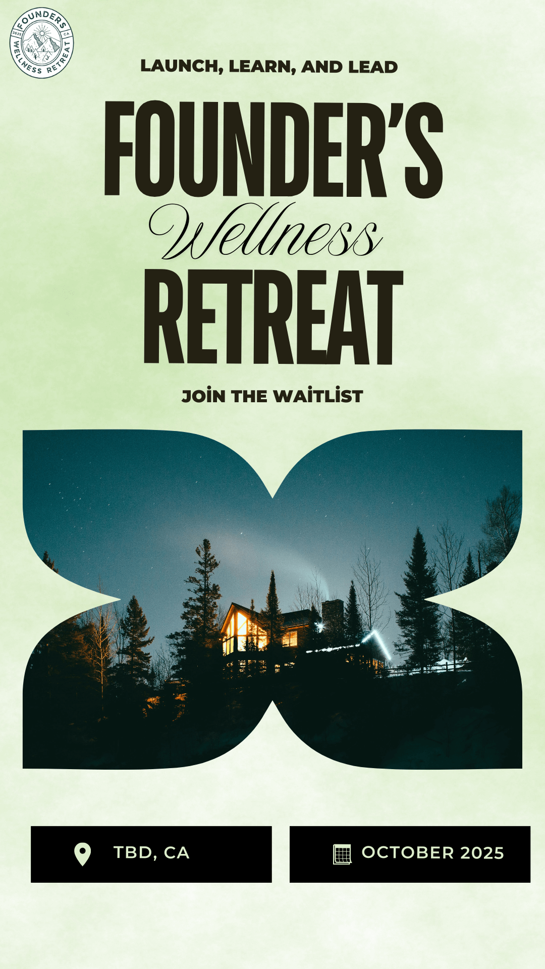 founderswellnessretreat.com ad for 2025 October