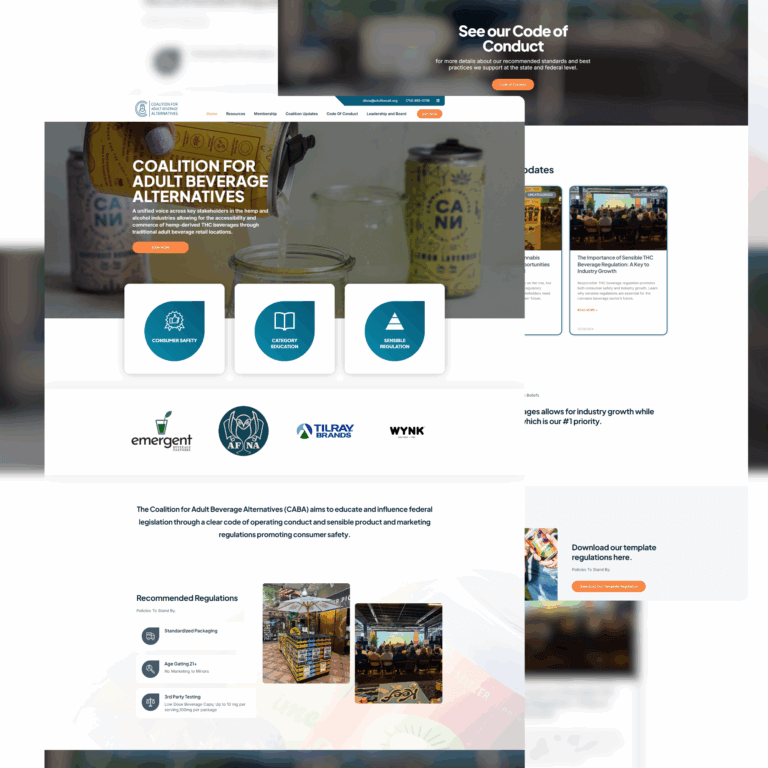 Custom Web Design 6 custom web design Membership Site Screenshot of CABA membership website