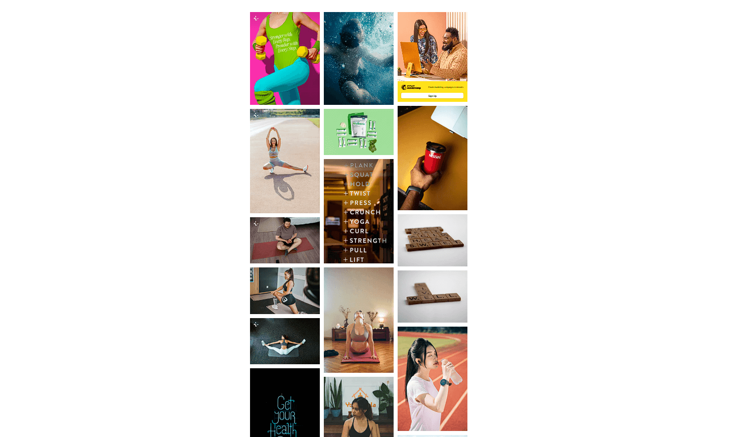 Screenshot showing a diverse collection of free stock photos featuring health and wellness professionals in clinical and spa settings, demonstrating authentic care and professionalism.