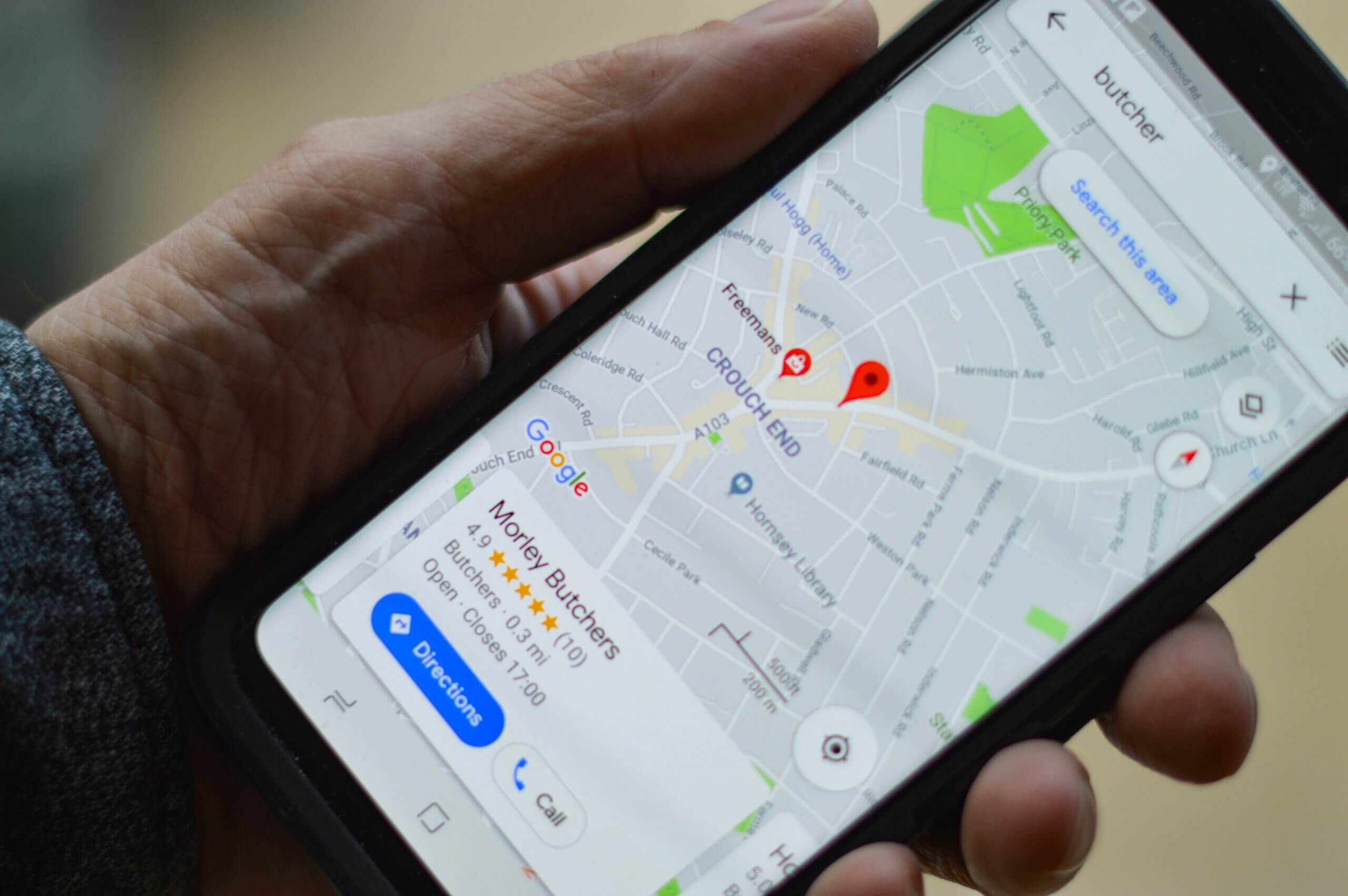 Google My Business screenshot highlighting top queries for “laser removal near me” searches