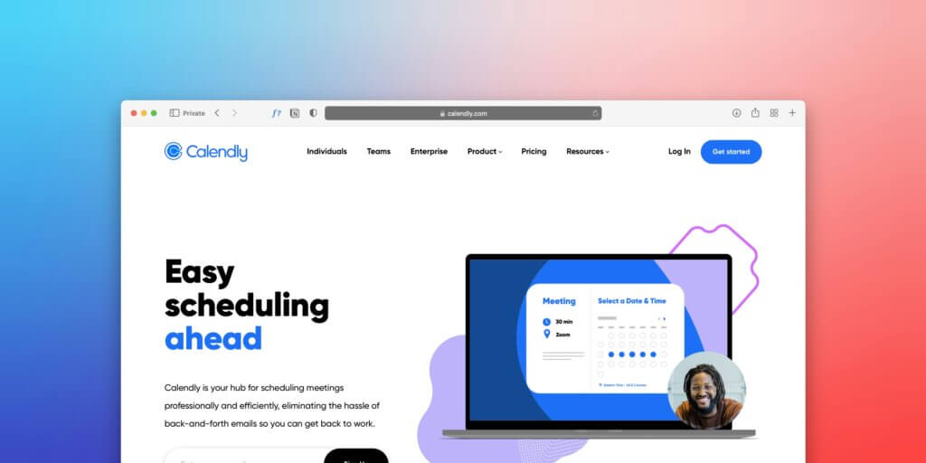 Cosmetic surgeon marketing—Calendly online booking tool interface for cosmetic surgery appointments.