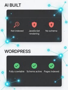 AI Web Development Done Wrong Will Impact Your Business Rankings - San Francisco SEO Services | J Williams Designs https://jwilliamsdesigns.com/wp-content/uploads/b4e09919-eb56-4d04-876b-e39ea2ac3082.jpg - ai web development What an AI Website Builder Is Actually Good For